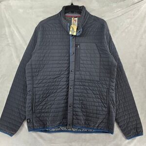 Relwen Windzip Jacket Mens 2XL Blue Quilted Lightweight Insulated Jacket NEW